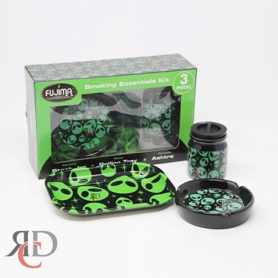 GIFT SET ALIEN (ASHTRAY, JAR AND TRAY) 1CT - JARKIT05